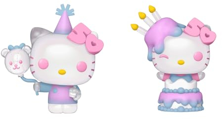 Funko Pop! Hello Kitty 50th Anniversary Set of 2 - Hello Kitty in Cake and Hello Kitty w/Balloons