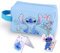 Trousse de Toilette Femme Cartoon Trousse à Maquillage Trousse Maquillage Voyage,Grande Capacité,Cadeau Pochette Maquillage avec Miroir Double Face et Porte-clés