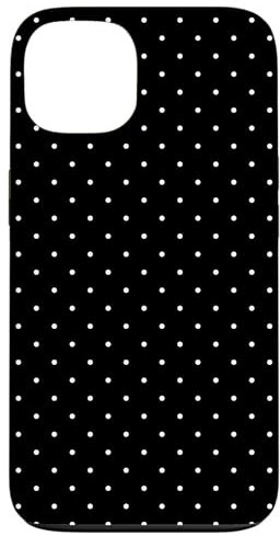 Boho Tiny Polka Dot Rockabilly Black & White Polkadot Case for iPhone 13