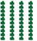 Lot de 40 clips en plastique pour filet de jardin et serre 13 mm
