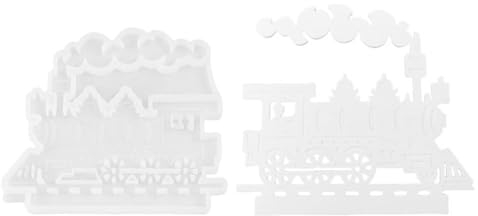 Zug-Silikonform, Zug-Kuchenformen zum Backen - Steam Train Kerzenhalter-Einsatzform,Plug-in-Kerzenständer-Silikonform zum Selbermachen, Basteln, Zement, Gips, Kunstharz, Formen, Heimdekoration