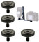 Fc'Noqgn 4Pcs Tornillo de Pulgar Trípode Tornillo Cámara Lanzamiento rápido Tornillo de Mariposa de 1/4 L Soporte de Montaje de Tornillo con Rosca Hembra Inferior de 1/4 -20