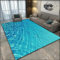 3D-Teppiche mit Ozean- und Wassermotiv, Meeresteppich für Wohnzimmer, Schlafzimmer, Hotel, Loungematte, Kinderspielmatte, Bodendekoration für Zuhause, Wohnzimmer, 60 x 110 cm, waschbare Teppiche