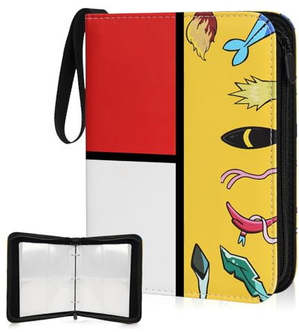 Corpower Sammelalbum, 50 Seiten, 400 Karten Kapazität, Toploader Binder, Sammelkarten Album, PU Leder Card Collection Sammelheft, Geburtstag Weihnachtsgeschenke für Jungen Mädchen