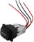 Interruptor basculante impermeable autoblocante de inversión de polaridad Interruptor de cambio microinterruptor 12 V CC 10 A 6 polos 3 posiciones ON-AUS-EIN para barcos Control del motor con cable
