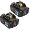 2X Powarobor BL1850B 18V 5.5Ah Batteria di ricambio agli ioni di litio Compatibile con Makita 18Volt BL1830 BL1850 BL1860B con indicatore LED