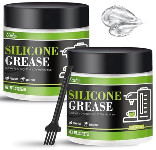 Graisse de Silicone - Graisse de Lubrifiant de Qualité Alimentaire pour le de Machine à Expresso, Scellant de Graisse de Plombiers Imperméables pour les Plombiers, Joints en Caoutchouc, Robinet