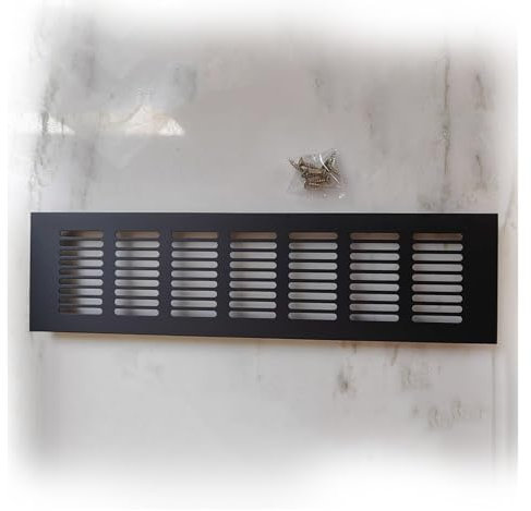 Rejilla Ventilacion Cubierta de ventilación de metal con tornillos, cubiertas rectangulares de rejilla de ventilación para baño, cocina, cubierta decorativa de ventilación(WxL 5.5x10.7 in (14x27 cm))