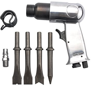 Lufthammer 150 pneumatische Chipping Hammer Air Meißelschaufel Spaten Rust Entferner Wind Derust Werkzeuge mit 4 Kopf