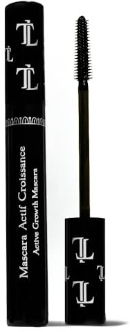 T.LeClerc Mascara Noir Actif Croissance - Stimule la Pousse des cils et Augmente le Volume - Prévient la chute - Mascara Volume avec Brosse Longue & Précise - Vegan - 95% ingrédients naturels