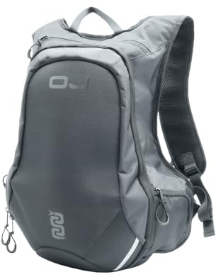 OJ Shaddy Motorrad-Rucksack mit Laptop-Halter, 20 l, 34 x 52 x 11 cm, mit Regenhülle