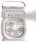 Ventilador de nebulización portátil – Ventilador de nebulización recargable personal para escritorio – 7 colores luz nocturna 3 velocidades de viento 450 ml tanque de agua electrónica de refrigeración