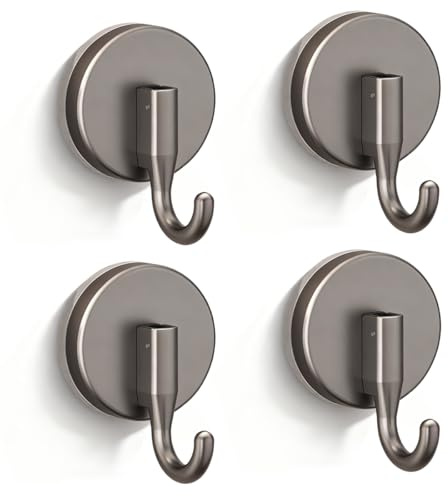 Drenky 4 Pièces Crochet Ventouse Puissante, Accroche Serviette Sans Percage Crochet Réutilisable Porte Manteau Ventouse Pour Suspendre Les Serviettes, Manteaux, Clés, Gris