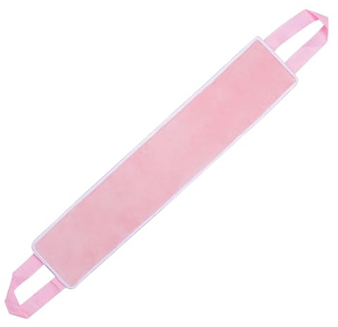 Gogogmee Beflocktes Bräunungsband für Rücken Selbstbräunungsapplikator aus Flexiblem Material Rosa für Sonnencreme und Körperlotion