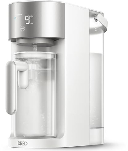 DREO Reverse Osmosis Water Filter Countertop, RO Filtration System, 3:1 Pure to Drain, TDS & Filter Life & Autofill Pitcher, Installation-Free, Self-Cleaning Water Purifier, RO Water Filter