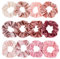 Whaline 12 Pezzi Scrunchies Capelli di Blush Tema, Rosa Elastico in Velluto Hair Scrunchies Elastico per Capelli Bobbles Morbidi Accessori per Capelli per Donne Bambini Ragazze (12 Blush)