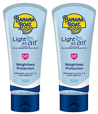 Banana Boat Light As Air Sunscreen, Broad Spectrum Lotion, SPF 50, 6oz. - 2 Count (1 Stück)