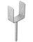 Pfostenträger aus verzinktem Beton, U-Form, robust, für 75 mm Pfosten