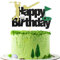 Sumerk Golf Kuchen Topper, alles Gute zum Geburtstag Golf Kuchen Dekor Golf Ball Zeichen Kuchen Topper für Sport Thema Mann Jungen Geburtstag Party Jahrestag Dekoration Zubehör