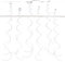 6 Pack of 70-80cm Hanging Swirls/Streamers for Party Decorations [White]
