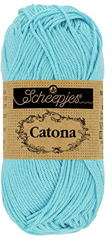 Scheepjes - Scheepjes Catona 397 Cyan Yarn - 10x10g