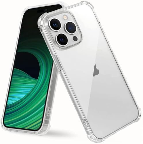 HUSHCO Funda Compatible con Apple iPhone 14 Pro (6.1) 2022 Silicona Carcasa - Transparente