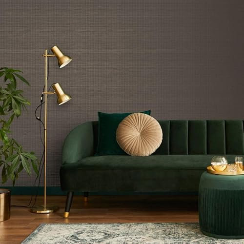 Boutique Taupe Gilded Textured Plain Wallpaper | Paste The Wall | Taupe Texture | Eco-Friendly
