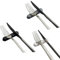 MAQA 6 pcs Repose-couverts de table 8 cm en mélamine, repose-couverts de table noir, gris ou blanc, Range-couverts de restaurant Bianco