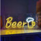 Bar Neonschild für Männerhöhle Schlafzimmer Hausbar Geschäft, Club Bistro 3D LED-Standbares Bier Neonlicht mit Stromversorgung über USB Neon Bierschilder für Bierbar Kneipe 29 x 14 x 3 cm (warmweiß)