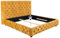 Riess Ambiente Kingsize Doppelbett Paris 180x200cm senfgelb Samt Chesterfield Design, Bettrahmen