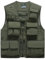 Wirltte Mens Vests Cargo Outdoor Work Safari Hunting Fishing Travel Photo Mesh Waistcoat Vest Gilet Multi Pockets Army Green M