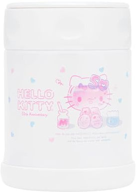 Zojirushi SW-EAE35KT - Tarro de acero inoxidable para alimentos, 12 onzas, colección Hello Kitty 50th Anniversary LTD