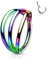 Stachelkleid Titan Ring Dreireiher Clicker Piercing Ohr Helix Tragus Medusa Daith Regenbogen, 1,2 mm, 10 mm