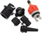 PartyKindom 1 Ensemble Adaptateur de Valve Gonflable Sup de Connecteur Électrique pour Pompe à Air Accessoire et Portable pour Kayaks et Bateaux Inflatables Compatible Plupart des Équipements