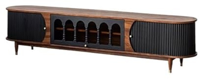 CHICKEN TV-Konsole Wohnzimmer Hochwertigen Farblich Passenden Massivholz Tv-Schrank Hause Sanitär Retro Lagerschrank Wohnzimmer-TV-Ständer(A:200CM*40CM*50CM)