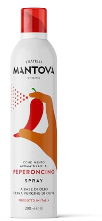 Chilli Oil Spray in Extra Virgin Olive Oil 200 ml - Italian Spray Oil - 100% Natural - Saves up to 90% on quantities compared to the bottle