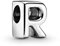 PANDORA Moments Buchstabe R - wendbares Alphabet-Charm aus Sterling-Silber mit geprägten Herzen und Perlen an der Rückseite - kompatibel mit Armbändern Moments Kollektion