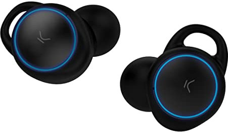 KSIX Go&Play Unlimited Wireless Headphones, Up to 20 Hours of Runtime, Bluetooth 5, Passive Noise Cancellation, Microphone and Call Control, Surround Sound, Black