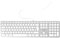 Mobility Lab ML311838‎‎‎‎‎ Wired Keyboard QWERTY English Layout ideal for Mac - White/Silver