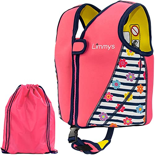 Limmys Premium Schwimmweste für Kinder – Moderne Schwimmhilfe für Jungen, Mädchen und Kleinkinder – Mit praktischer Tragetasche