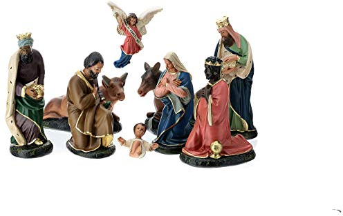 Holyart Set aus 9 Krippenfiguren Arte Barsanti, 20 cm