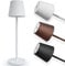 charlique® Dinner Light - Lampe de table LED sans fil en blanc, recharcheable et dimmable - avec USB et une batterie puissante – lumière portable pour intérieur et extérieur