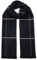 tonten Klassischer australischer Wollschal für Herren, warm, kariert, leicht, gestrickt, gestreift, mit Geschenkbox (Dunkelblau)