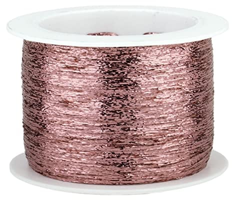 NEUHEIT aus der Collektion Woolly Hug`s 1000m Glitzer - Farbe 303 rose - metallisiertes Beilaufgarn zum Mitstricken oder Mithäkeln