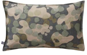 Jotex Mini Baby Kopfkissenbezug, 100% Leinen, Dunkelgrün, 55x35 cm