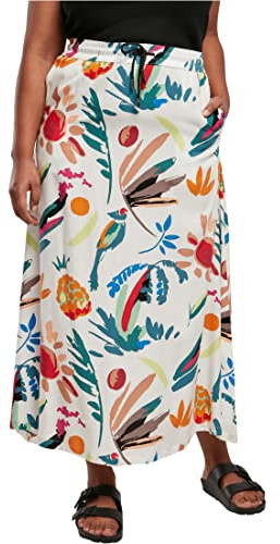 Urban Classics Damen Ladies Viscose Midi Skirt