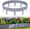 LZQ Rasenkante Stein Beeteinfassung Beetbegrenzung PP-Rasenkanten rasenkante Kunststoff für Garten,Wiese LxH 25x23cm 20-teilige/5M Grau
