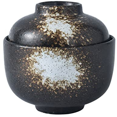 Cabilock Le Potage Bols de Riz de Style Set Miso Soup Bowl avec Bol de Nouilles de Couvercle pour Les Cuisines Udon Soupe Et Asiatiques Ragoût De Bœuf