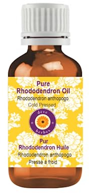 Deve Herbes Pure Rhododendron Oil (Rhododendron anthopogo) Cold Pressed 10ml (0.33 oz)