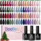 Beetles Gel Nail Polish Kit 36 Colors with Base Gel Glossy & Matte Top Coat Popular Colors Gel Polish Set Pink Red Green Black All Seasons Solid Sparkle Glitters Colors Gift for Women
